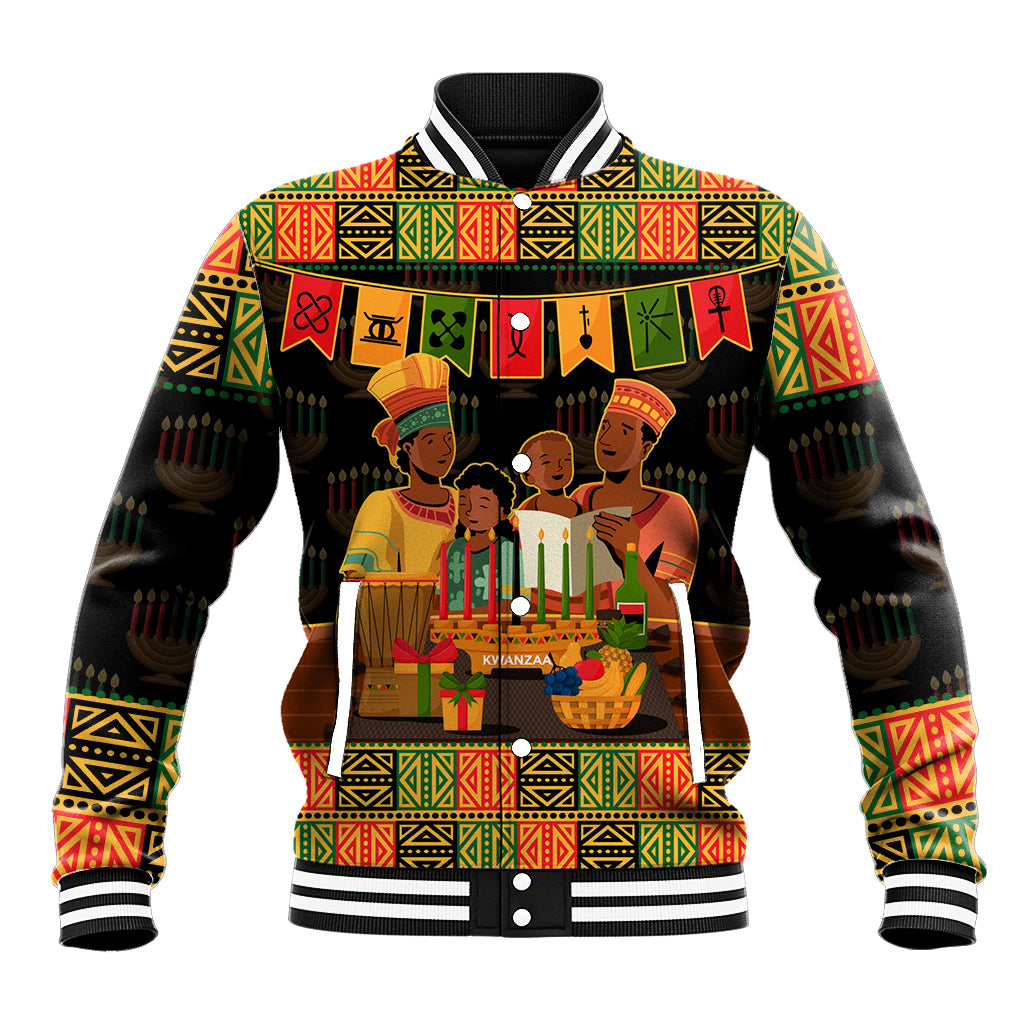 Happy Kwanzaa Baseball Jacket African-American Culture Celebration - Wonder Print Shop