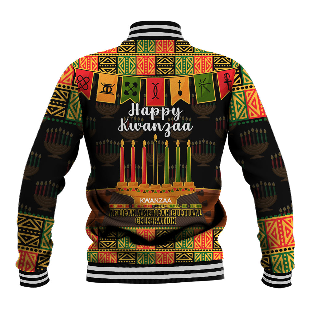 Happy Kwanzaa Baseball Jacket African-American Culture Celebration - Wonder Print Shop