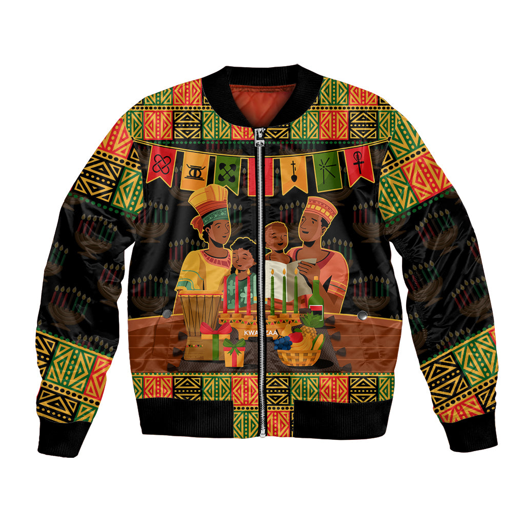 Happy Kwanzaa Bomber Jacket African-American Culture Celebration - Wonder Print Shop