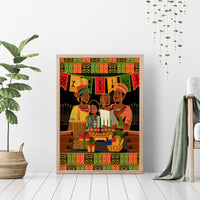 Happy Kwanzaa Canvas Wall Art African-American Culture Celebration - Wonder Print Shop