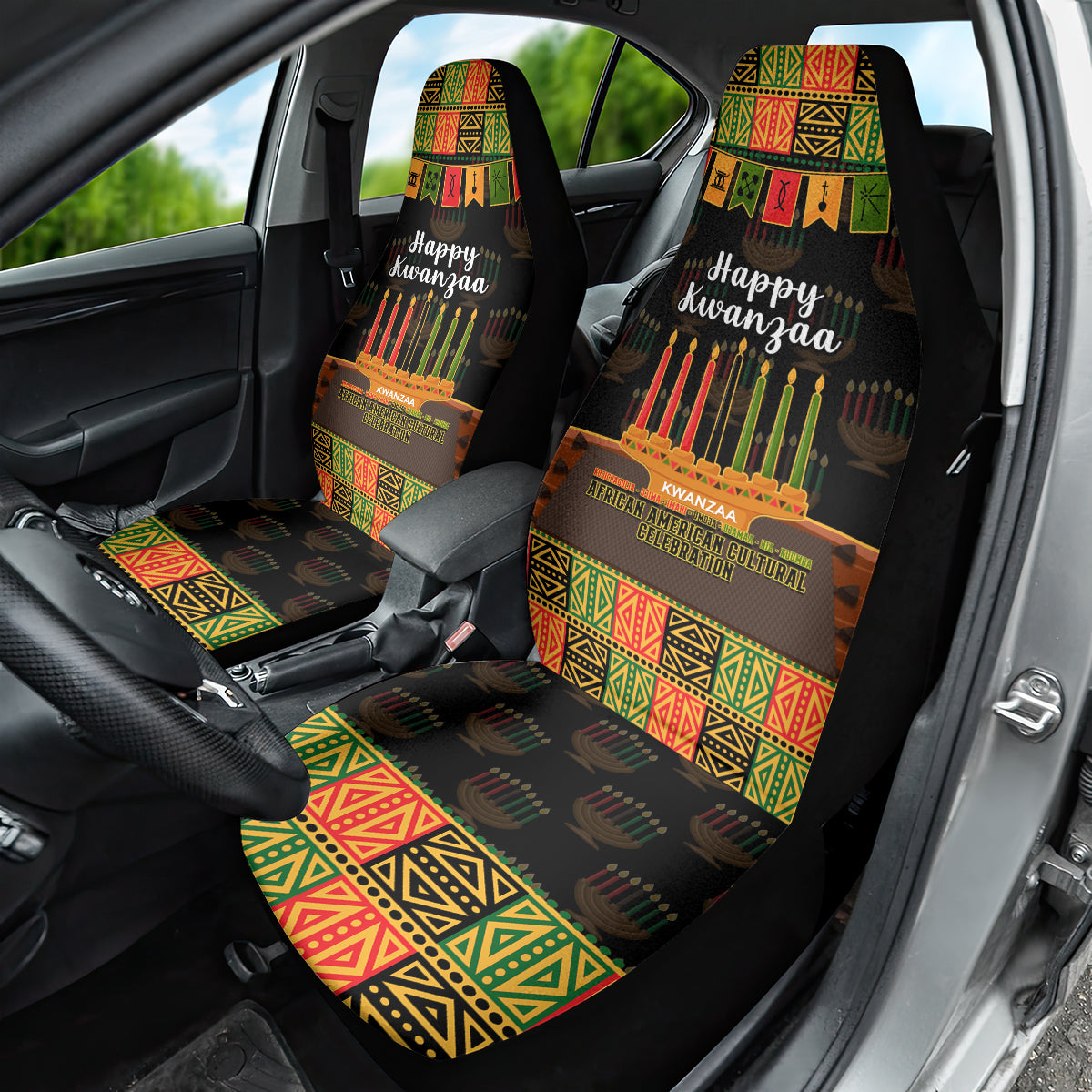 Happy Kwanzaa Car Seat Cover African-American Culture Celebration - Wonder Print Shop