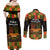 Happy Kwanzaa  Couples Matching Off Shoulder Maxi Dress and Long Sleeve Button Shirt African-American Culture Celebration - Wonder Print Shop
