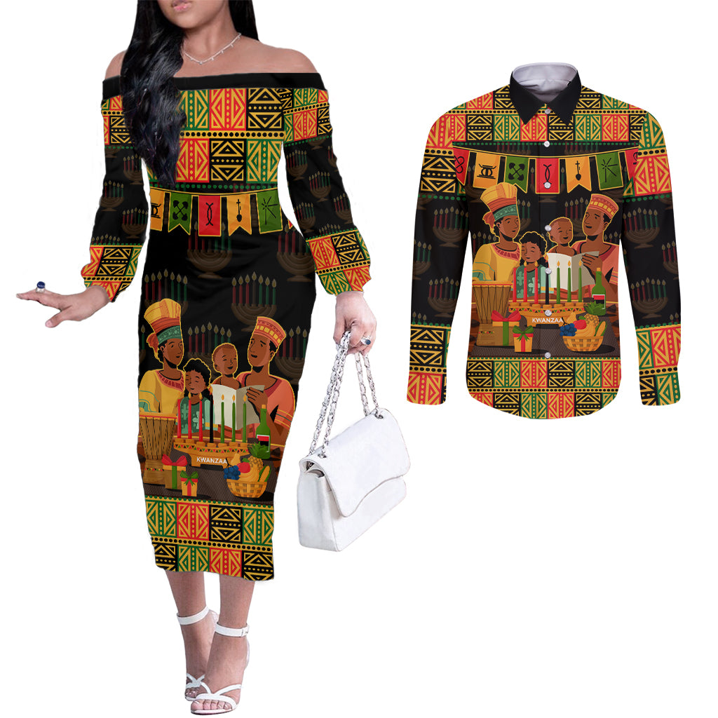 happy-kwanzza-couples-matching-off-the-shoulder-long-sleeve-dress-and-long-sleeve-button-shirt-african-american-culture-celebration