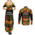 Happy Kwanzaa Couples Matching Summer Maxi Dress and Long Sleeve Button Shirt African-American Culture Celebration - Wonder Print Shop