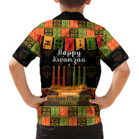 Happy Kwanzaa Family Matching Short Sleeve Bodycon Dress and Hawaiian Shirt African-American Culture Celebration - Wonder Print Shop