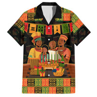 Happy Kwanzaa Family Matching Short Sleeve Bodycon Dress and Hawaiian Shirt African-American Culture Celebration - Wonder Print Shop