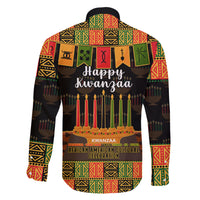 Happy Kwanzaa Family Matching Short Sleeve Bodycon Dress and Hawaiian Shirt African-American Culture Celebration - Wonder Print Shop