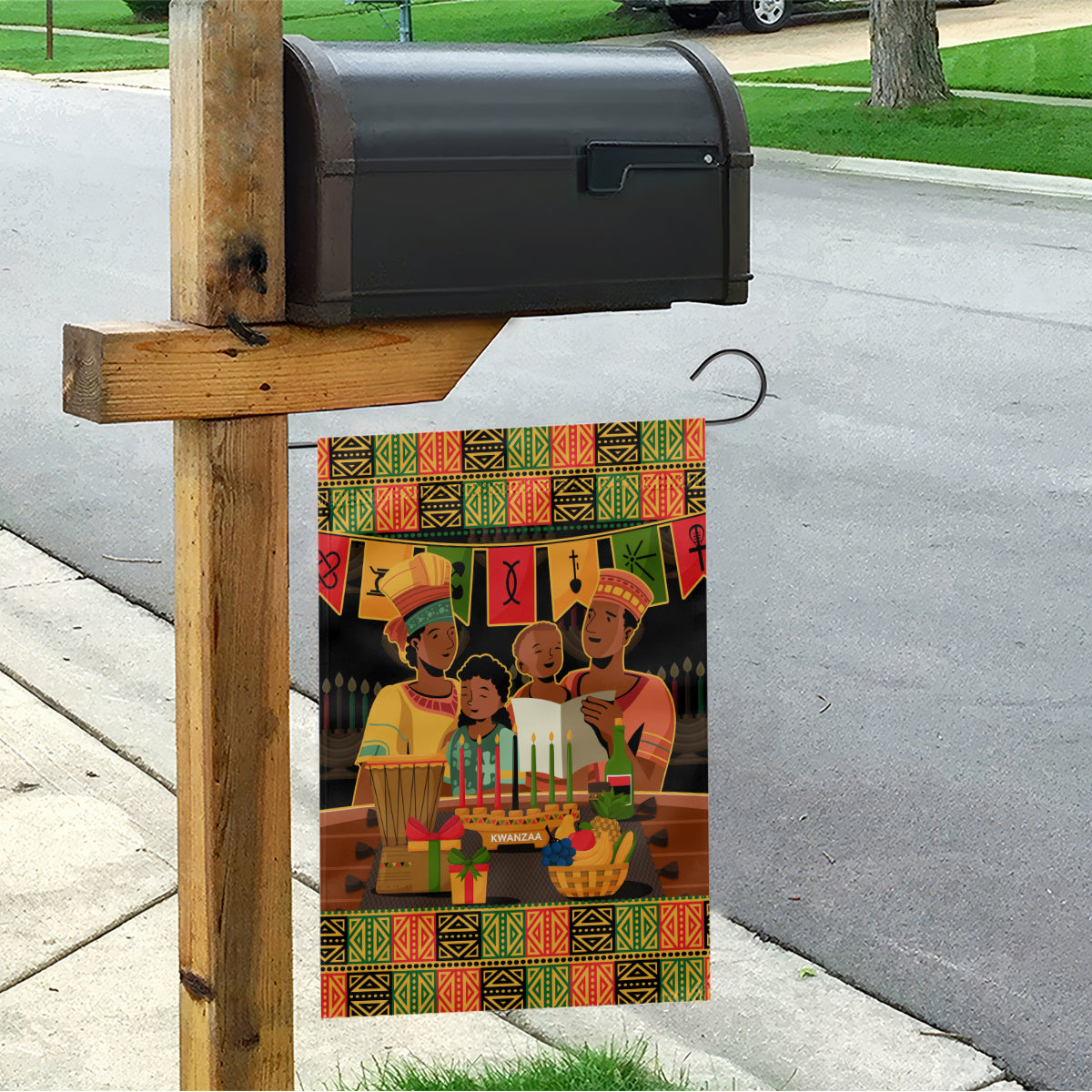 Happy Kwanzaa Garden Flag African-American Culture Celebration - Wonder Print Shop