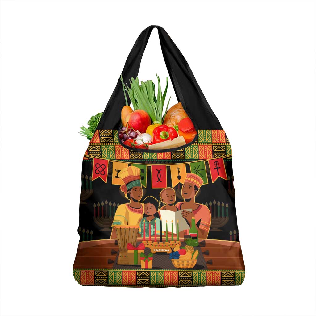Happy Kwanzza Grocery Bag African-American Culture Celebration