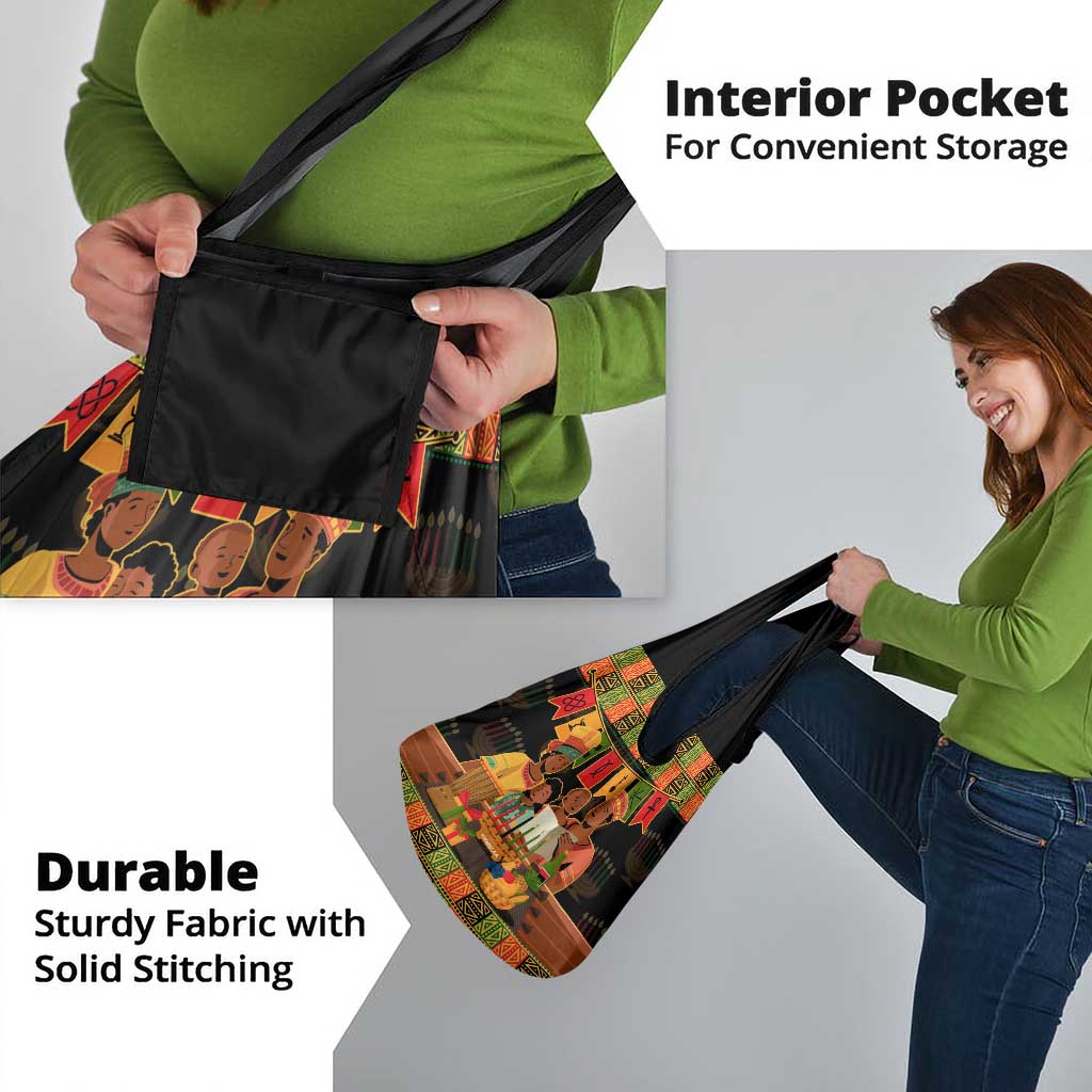 Happy Kwanzza Grocery Bag African-American Culture Celebration