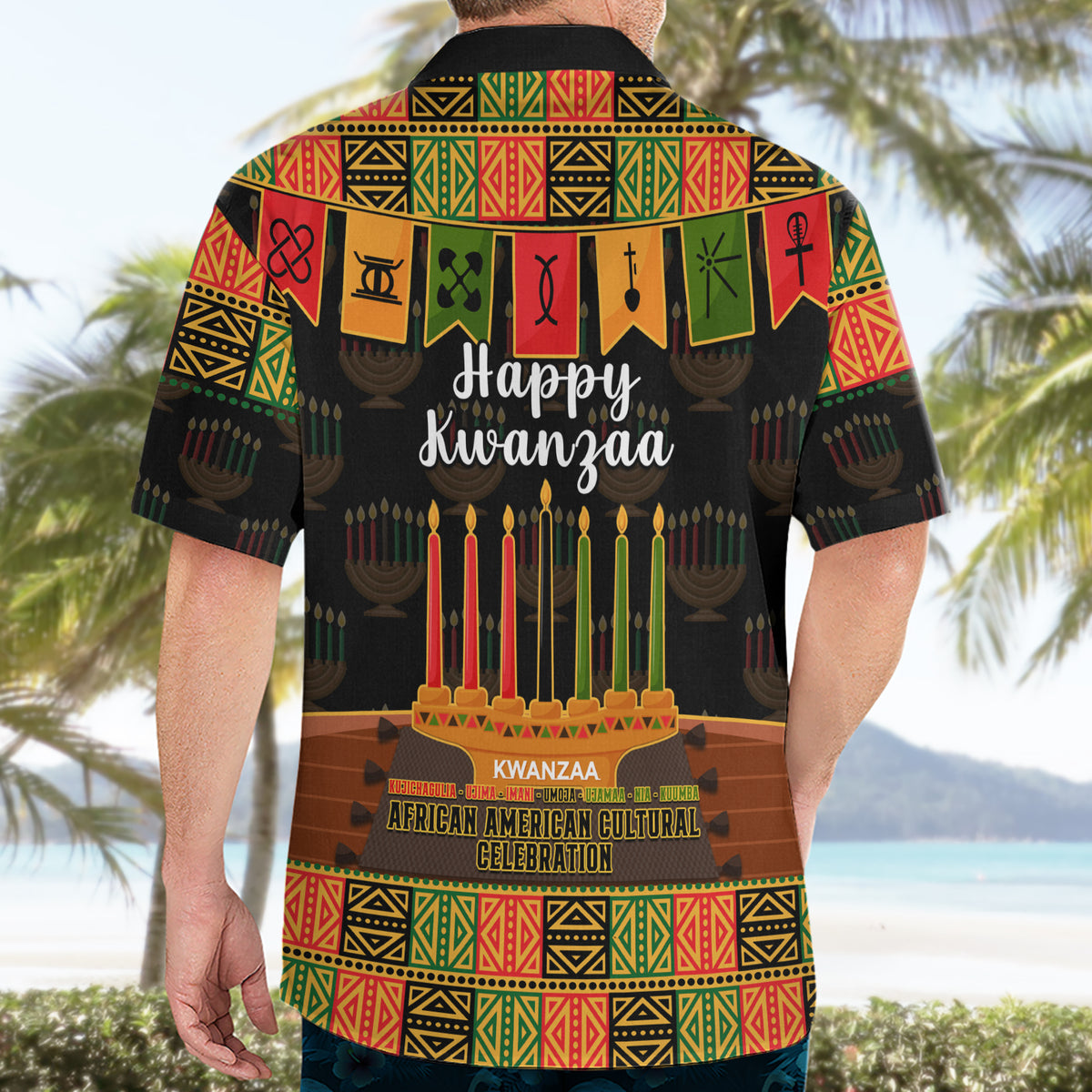 Happy Kwanzaa Hawaiian Shirt African-American Culture Celebration - Wonder Print Shop
