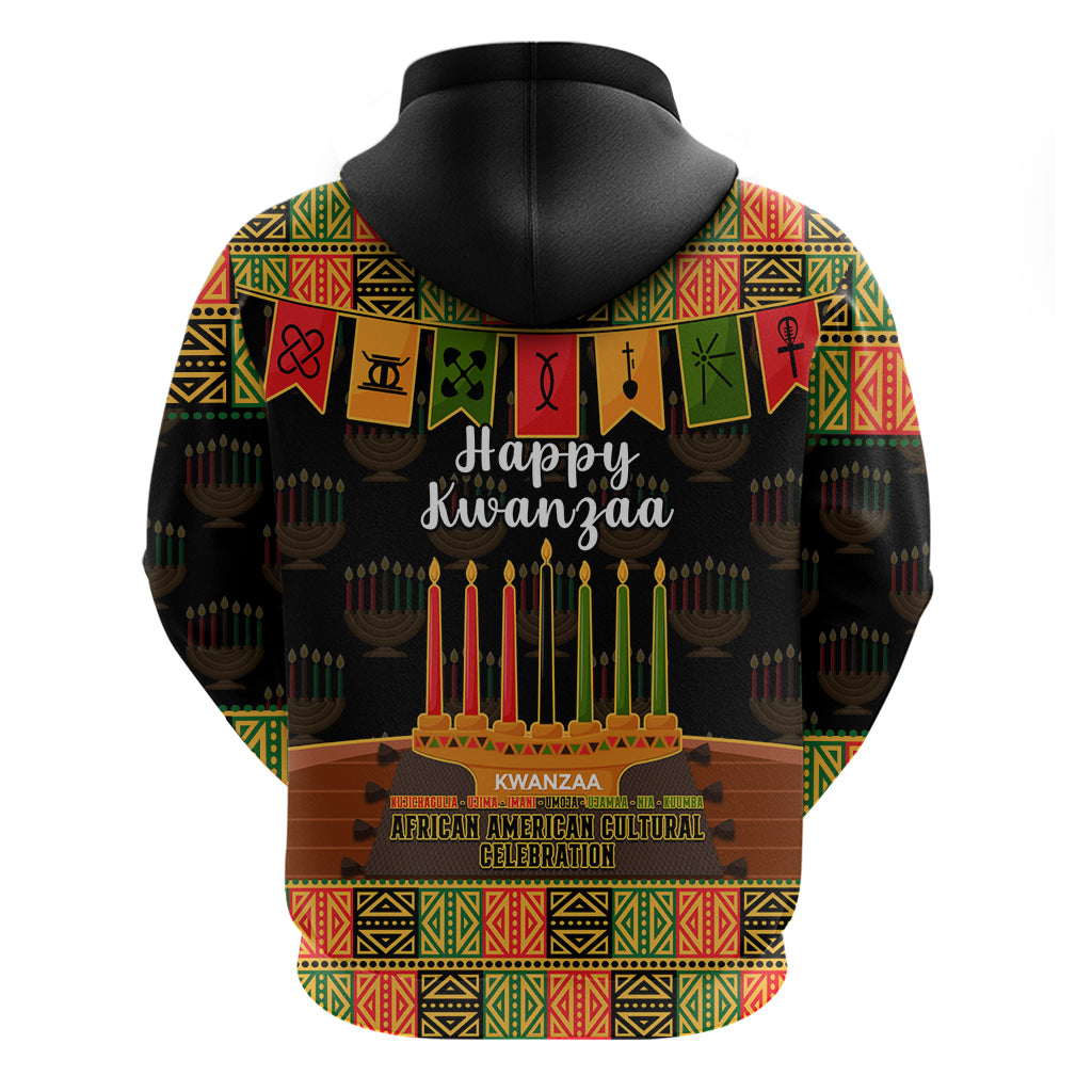 Happy Kwanzaa Hoodie African-American Culture Celebration - Wonder Print Shop