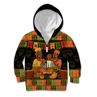 Happy Kwanzaa Kid Hoodie African-American Culture Celebration - Wonder Print Shop