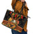 Happy Kwanzaa Leather Tote Bag African-American Culture Celebration - Wonder Print Shop