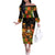Happy Kwanzza Off The Shoulder Long Sleeve Dress African-American Culture Celebration - Wonder Print Shop