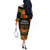 Happy Kwanzza Off The Shoulder Long Sleeve Dress African-American Culture Celebration - Wonder Print Shop