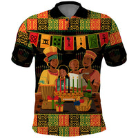 Happy Kwanzaa Polo Shirt African-American Culture Celebration - Wonder Print Shop