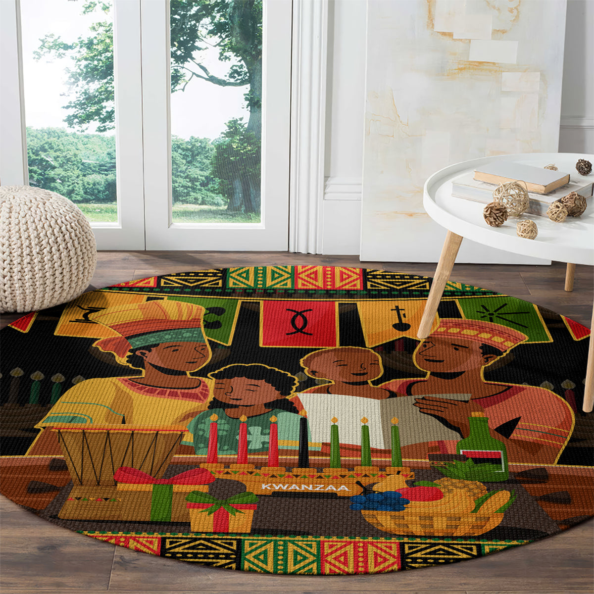 happy-kwanzza-round-carpet-african-american-culture-celebration