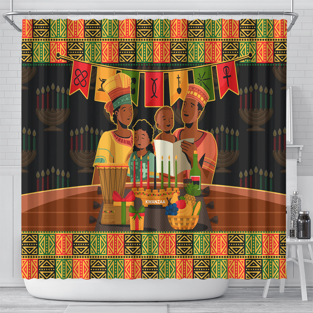 happy-kwanzza-shower-curtain-african-american-culture-celebration