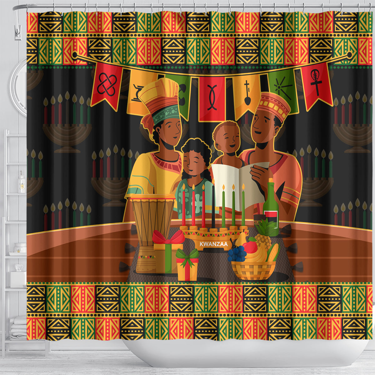 happy-kwanzza-shower-curtain-african-american-culture-celebration