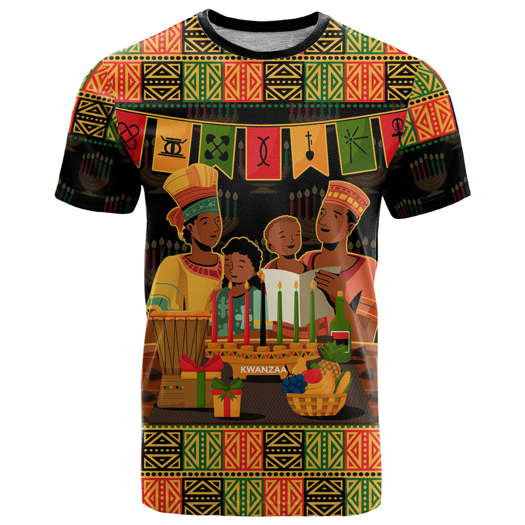 Happy Kwanzaa T Shirt African-American Culture Celebration - Wonder Print Shop
