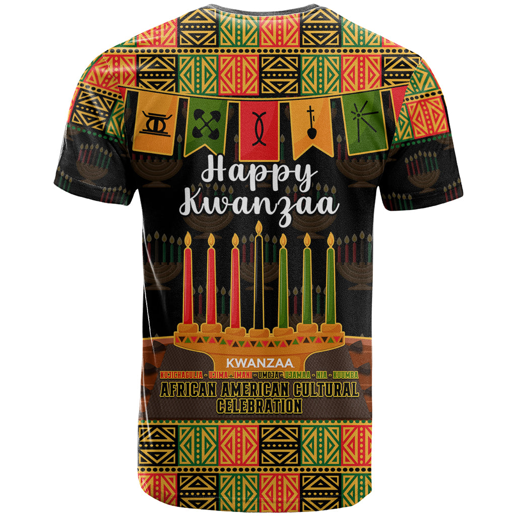 Happy Kwanzaa T Shirt African-American Culture Celebration - Wonder Print Shop