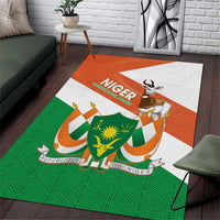 Niger Republic Day Area Rug Coat Of Arms With Dama Gazelle - Wonder Print Shop