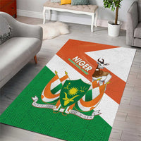 Niger Republic Day Area Rug Coat Of Arms With Dama Gazelle - Wonder Print Shop