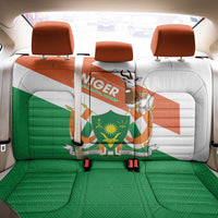 Niger Republic Day Back Car Seat Cover Coat Of Arms With Dama Gazelle - Wonder Print Shop