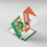 Niger Republic Day Canvas Wall Art Coat Of Arms With Dama Gazelle - Wonder Print Shop