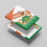 Niger Republic Day Canvas Wall Art Coat Of Arms With Dama Gazelle - Wonder Print Shop