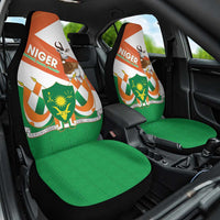 Niger Republic Day Car Seat Cover Coat Of Arms With Dama Gazelle - Wonder Print Shop