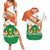 Niger Republic Day Couples Matching Summer Maxi Dress and Hawaiian Shirt Coat Of Arms With Dama Gazelle - Wonder Print Shop