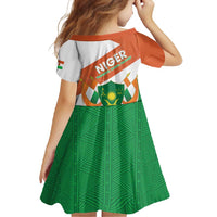 Niger Republic Day Family Matching Long Sleeve Bodycon Dress and Hawaiian Shirt Coat Of Arms With Dama Gazelle - Wonder Print Shop