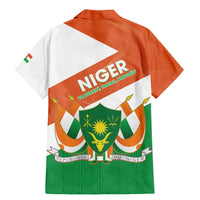 Niger Republic Day Family Matching Mermaid Dress and Hawaiian Shirt Coat Of Arms With Dama Gazelle - Wonder Print Shop