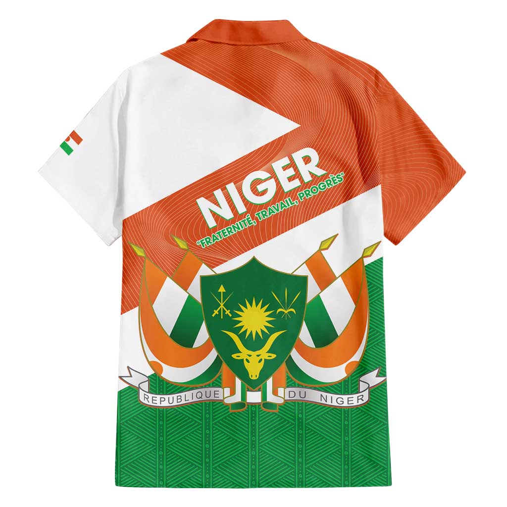 Niger Republic Day Family Matching Puletasi and Hawaiian Shirt Coat Of Arms With Dama Gazelle - Wonder Print Shop