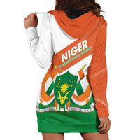 Niger Republic Day Hoodie Dress Coat Of Arms With Dama Gazelle - Wonder Print Shop