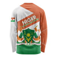 Niger Republic Day Long Sleeve Shirt Coat Of Arms With Dama Gazelle - Wonder Print Shop
