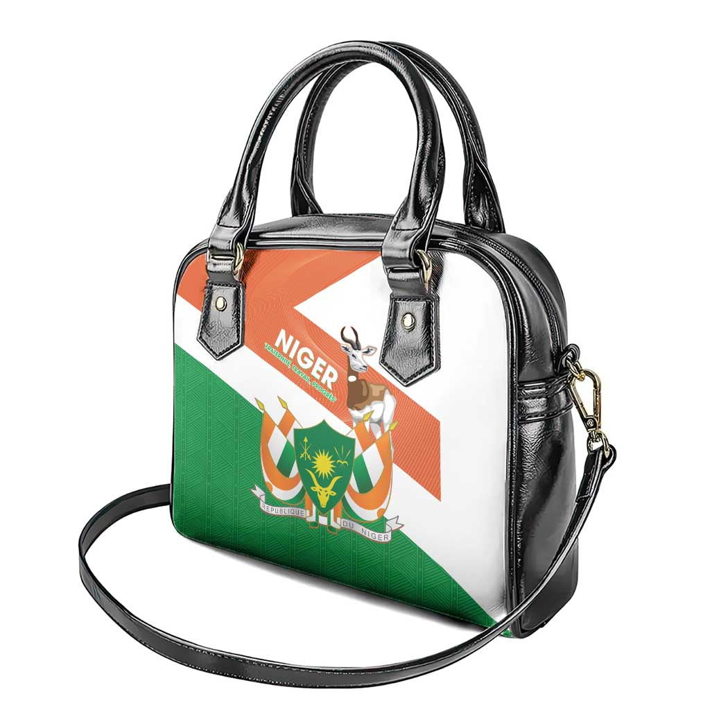 Niger Republic Day Shoulder Handbag Coat Of Arms With Dama Gazelle
