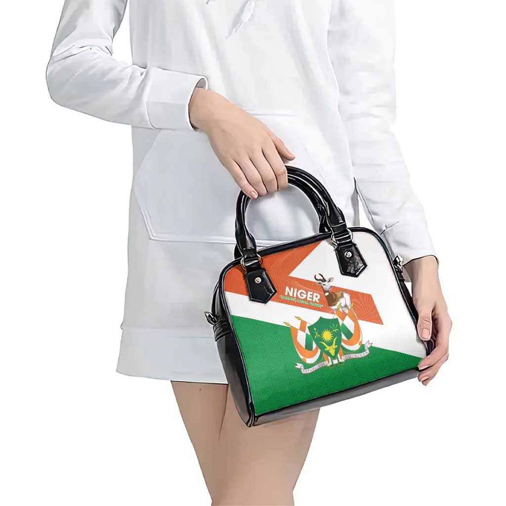 Niger Republic Day Shoulder Handbag Coat Of Arms With Dama Gazelle