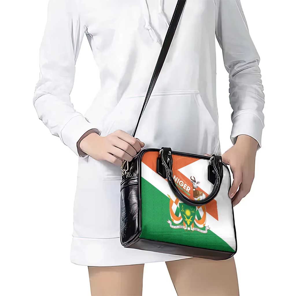 Niger Republic Day Shoulder Handbag Coat Of Arms With Dama Gazelle