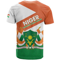 Niger Republic Day T Shirt Coat Of Arms With Dama Gazelle - Wonder Print Shop
