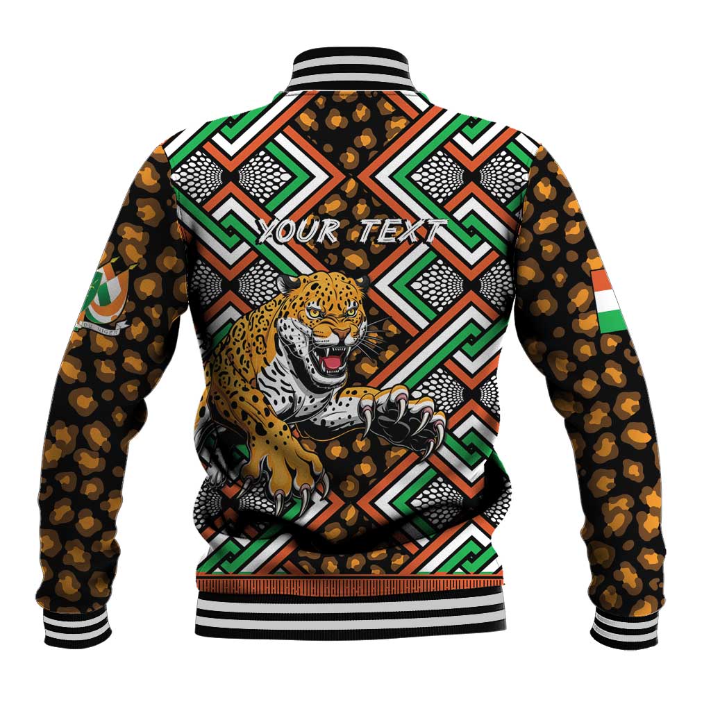 Personalized Niger Baseball Jacket Leopard Ankara African Pattern - Wonder Print Shop