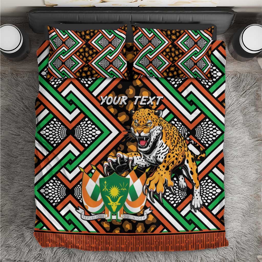 Personalized Niger Bedding Set Leopard Ankara African Pattern - Wonder Print Shop