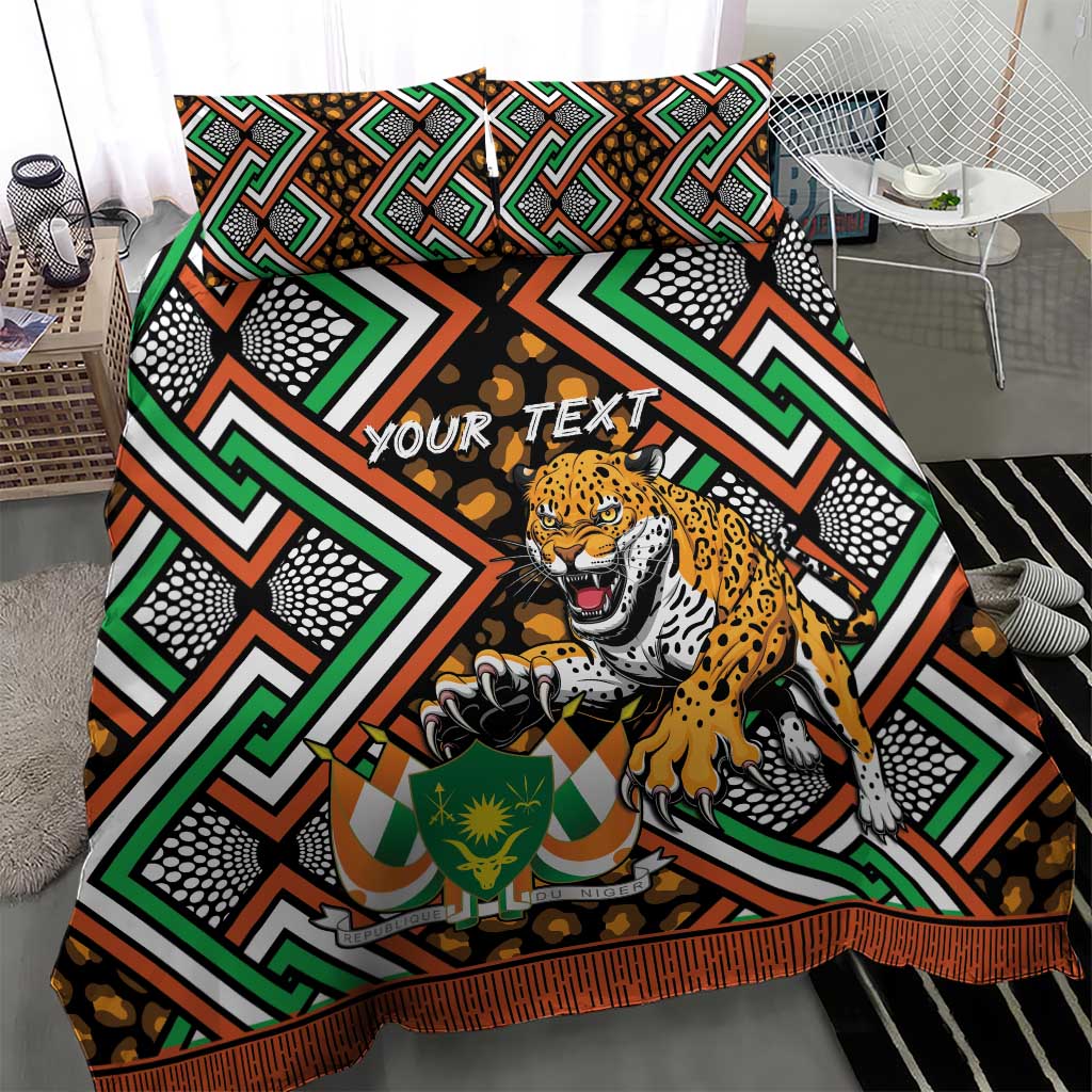 Personalized Niger Bedding Set Leopard Ankara African Pattern - Wonder Print Shop