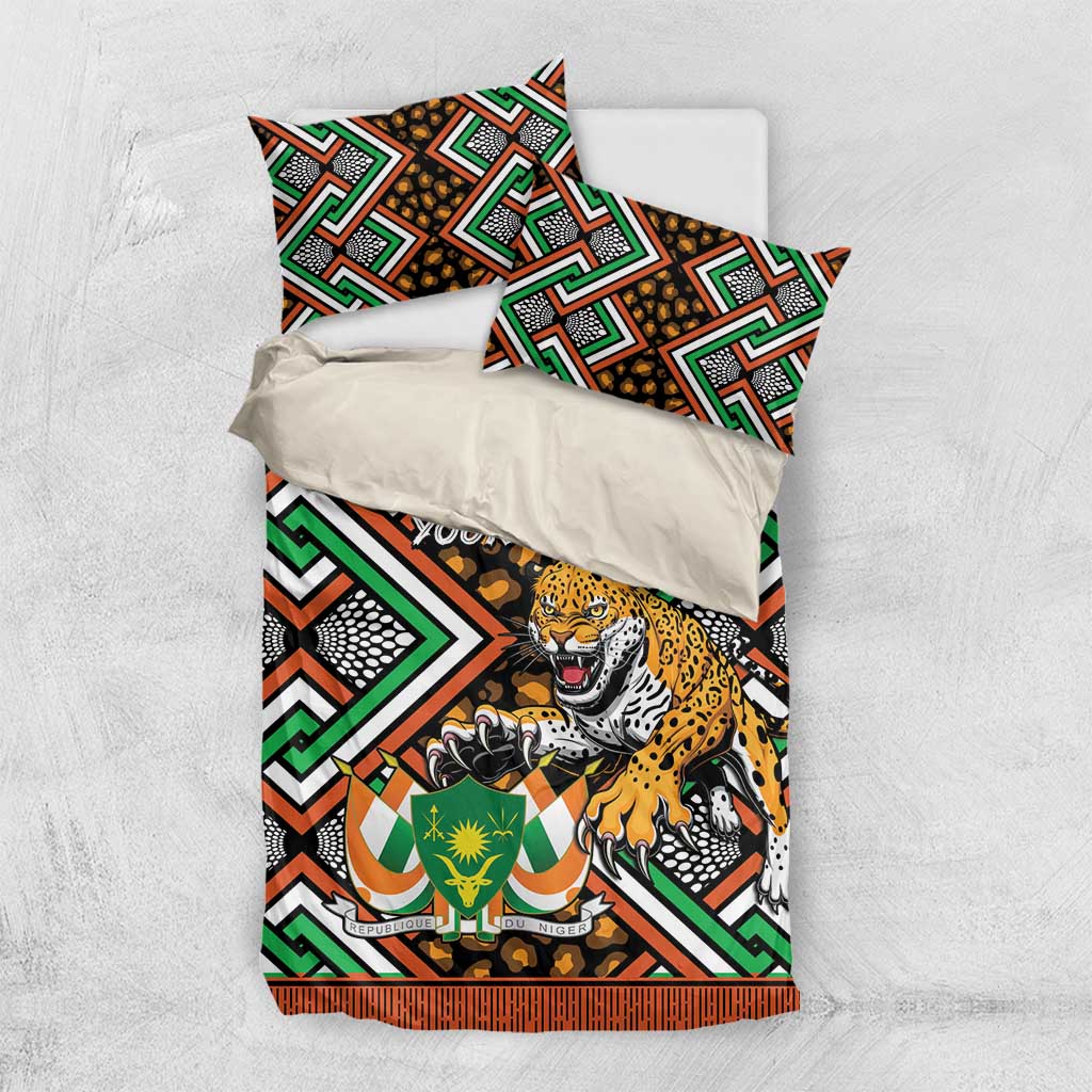 Personalized Niger Bedding Set Leopard Ankara African Pattern - Wonder Print Shop