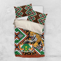 Personalized Niger Bedding Set Leopard Ankara African Pattern - Wonder Print Shop