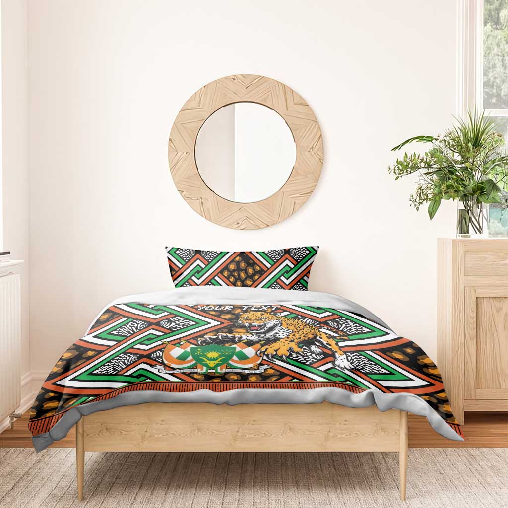 Personalized Niger Bedding Set Leopard Ankara African Pattern - Wonder Print Shop
