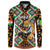Personalized Niger Button Sweatshirt Leopard Ankara African Pattern - Wonder Print Shop