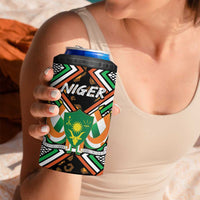 Niger 4 in 1 Can Cooler Tumbler Leopard Ankara African Pattern - Wonder Print Shop